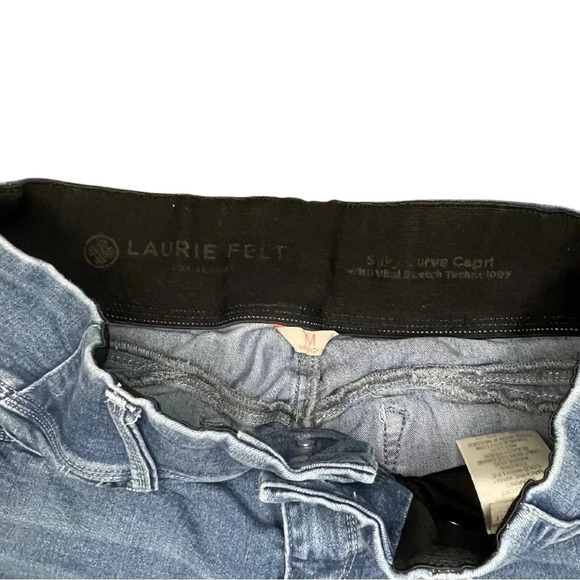 Laurie Felt Classic Faded  Blue Denim Jeans - Women's Medium - Distressed - Picture 5 of 10